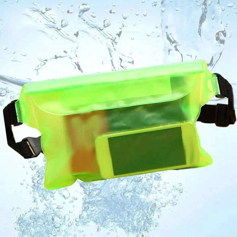 Waterproof Swimming Dry Bag for Phone, Keys and Small Gear-Green