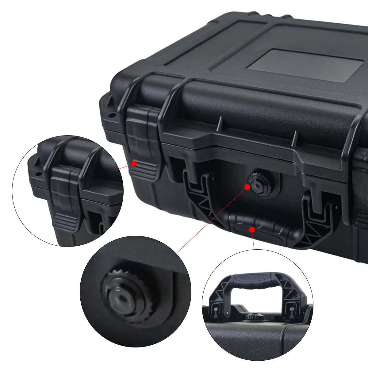 Waterproof Tool Case with Pre‑Cut Sponge Inserts-363x290x136mm