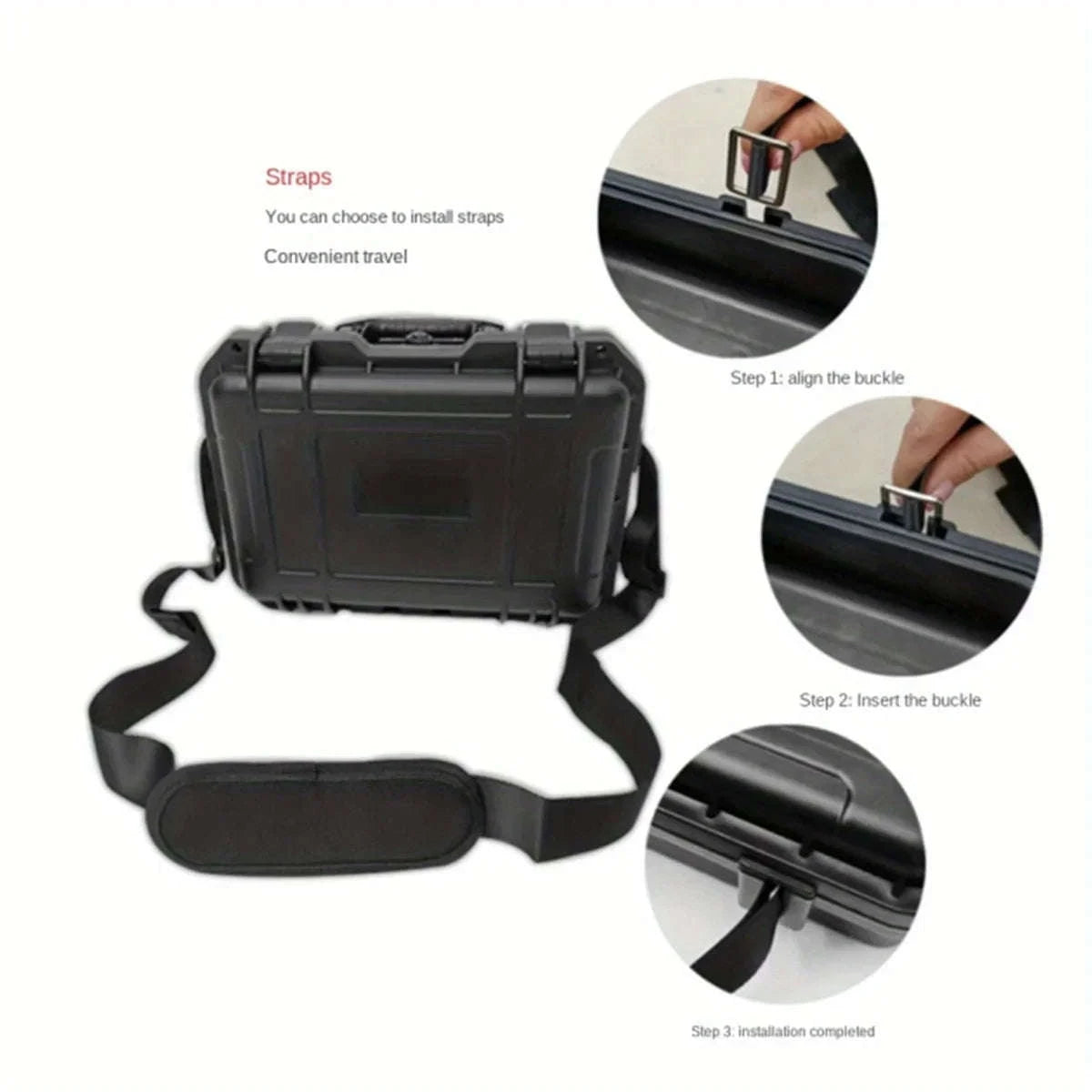 Waterproof Tool Case with Pre‑Cut Sponge Inserts-363x290x136mm