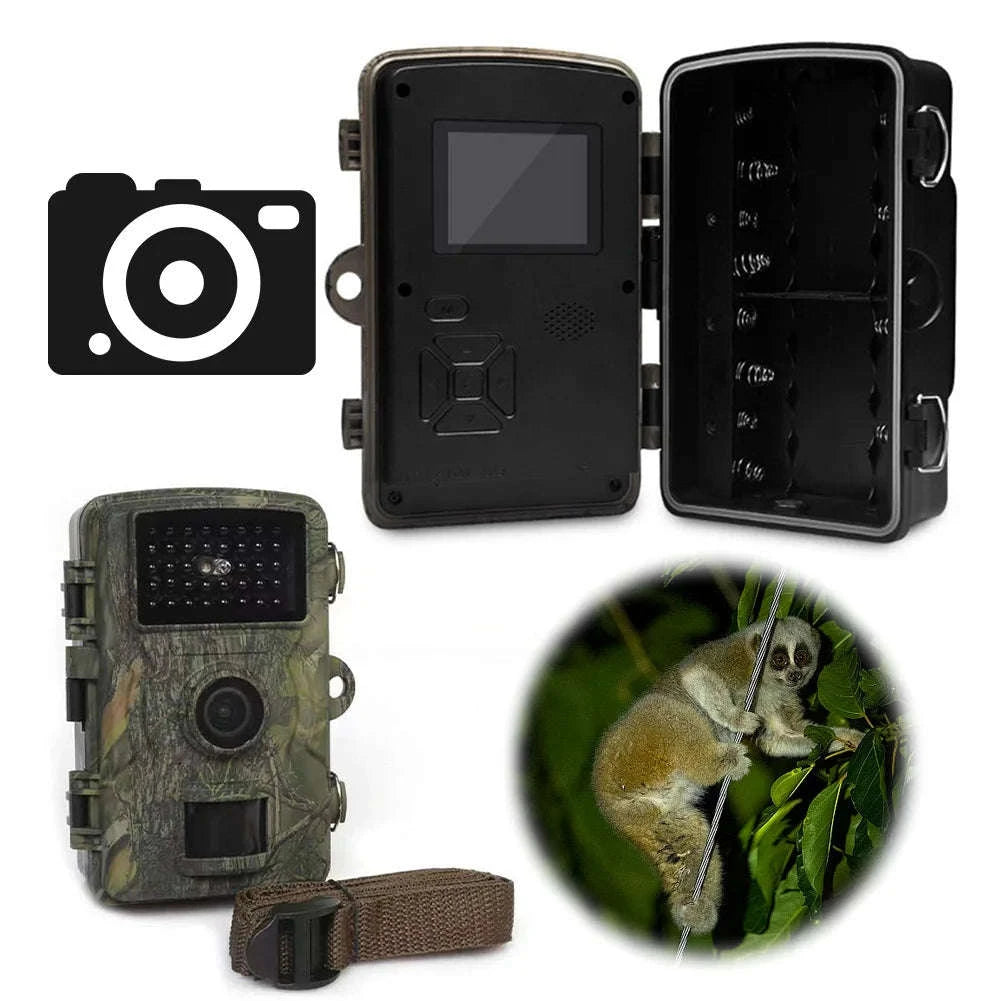 Waterproof Trail Camera with Infrared Night Vision and Motion Detection-United States