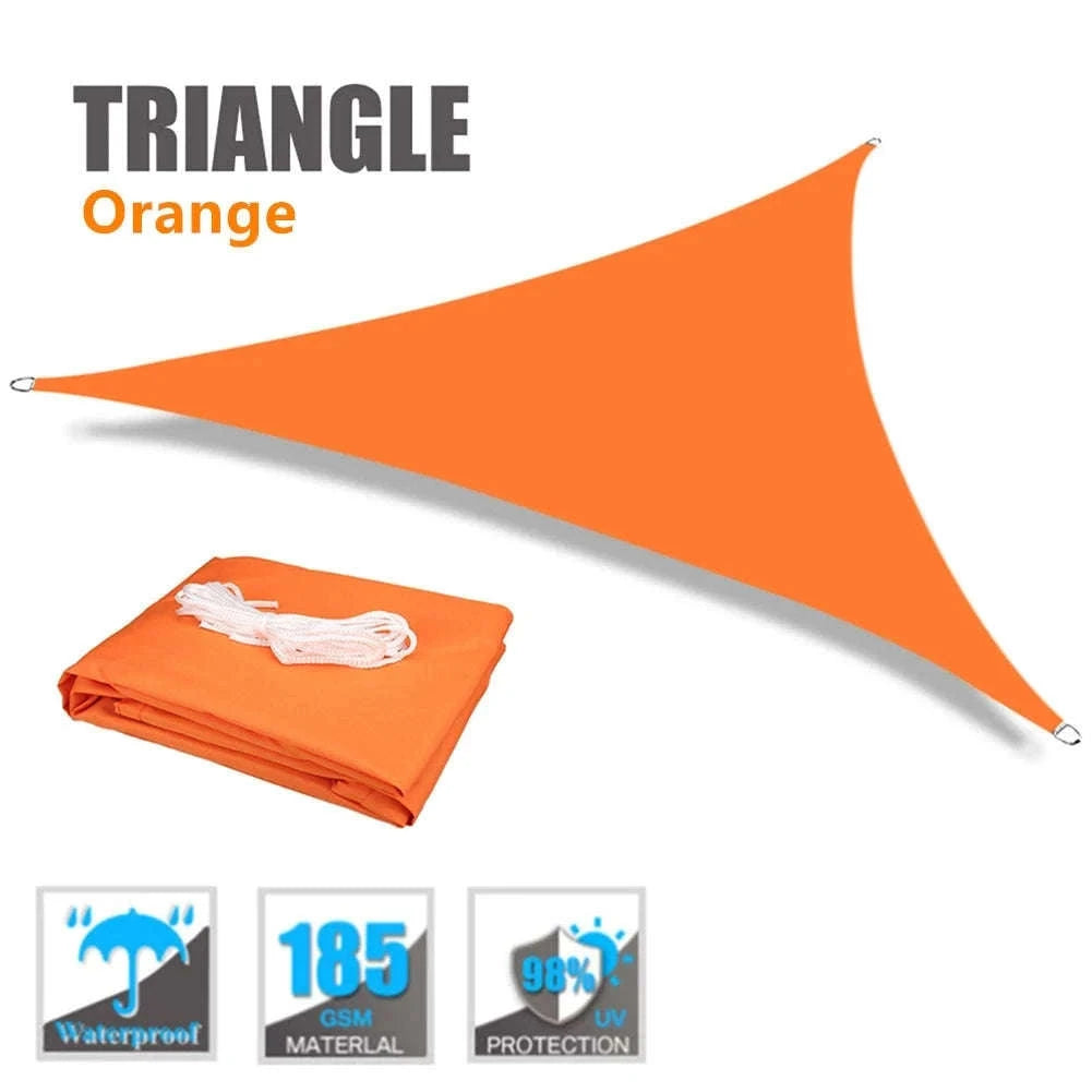 Waterproof Triangle Sun Shade Sail for Outdoor Protection-GREEN / 3X3X3M