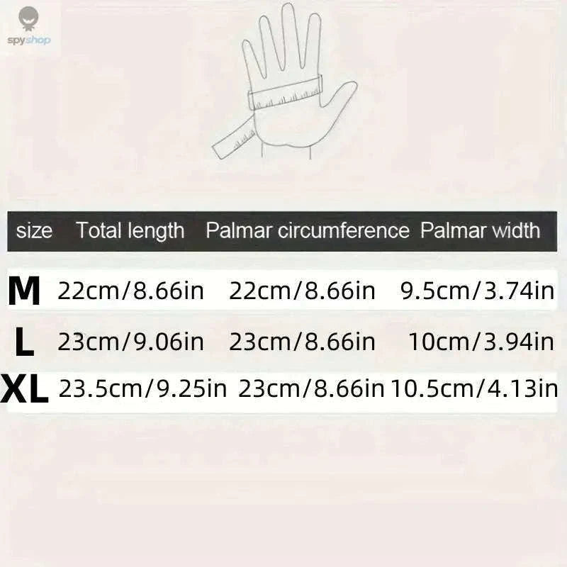 Waterproof Winter Gloves for Men with Touchscreen Grip-Black / M