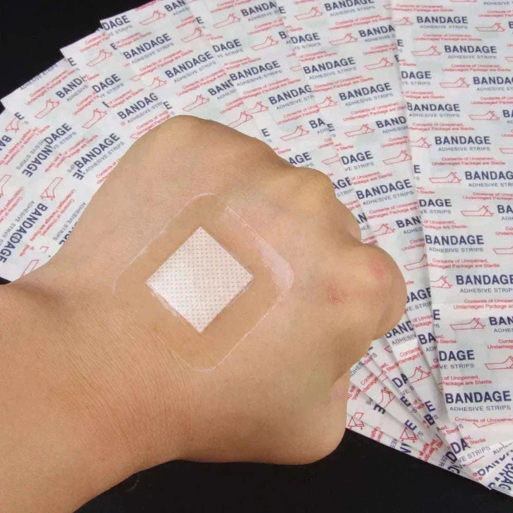 Waterproof Wound Plaster Bandages, 50 Pack PU Fabric-50pcs 72x19mm