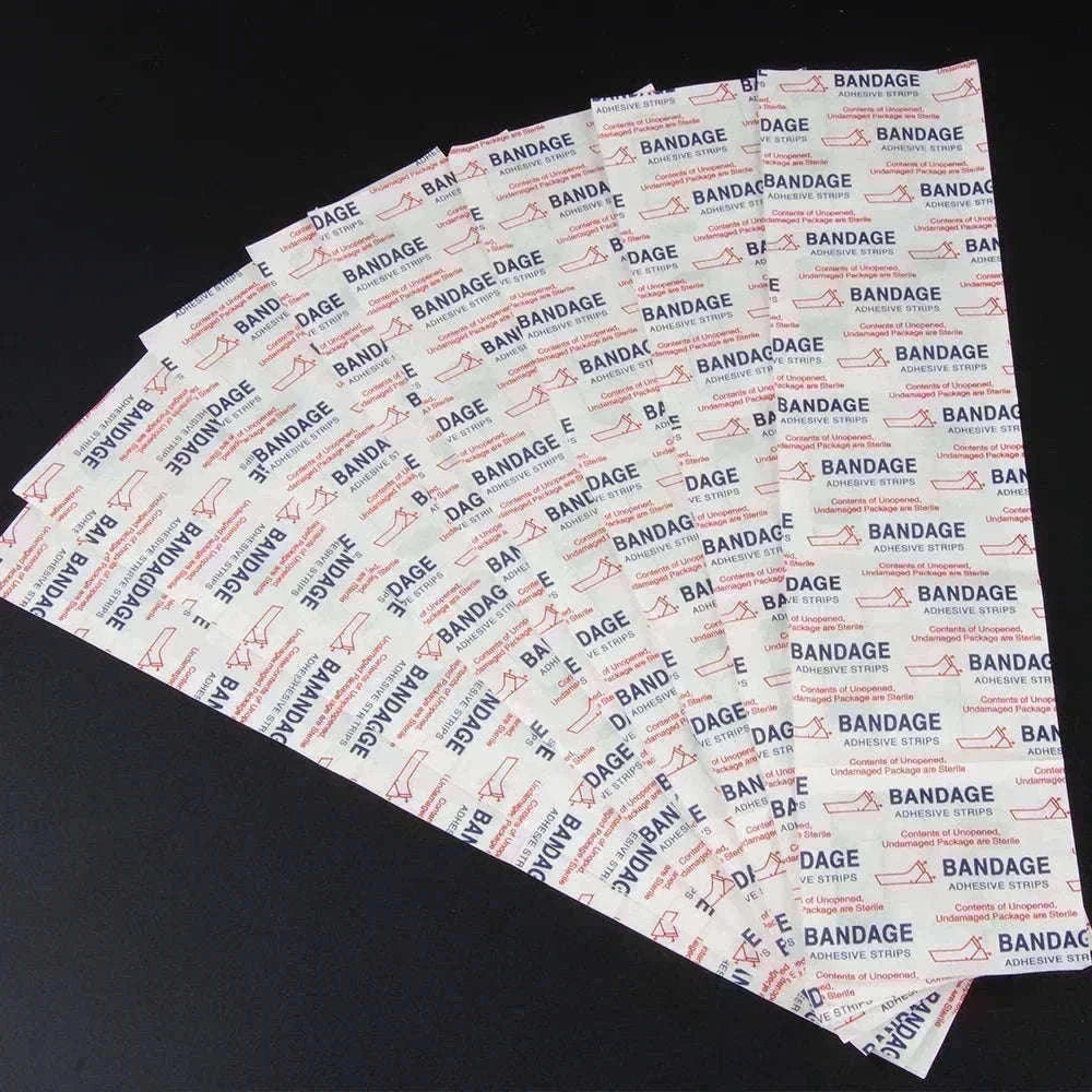 Waterproof Wound Plaster Bandages, 50 Pack PU Fabric-50pcs 72x19mm