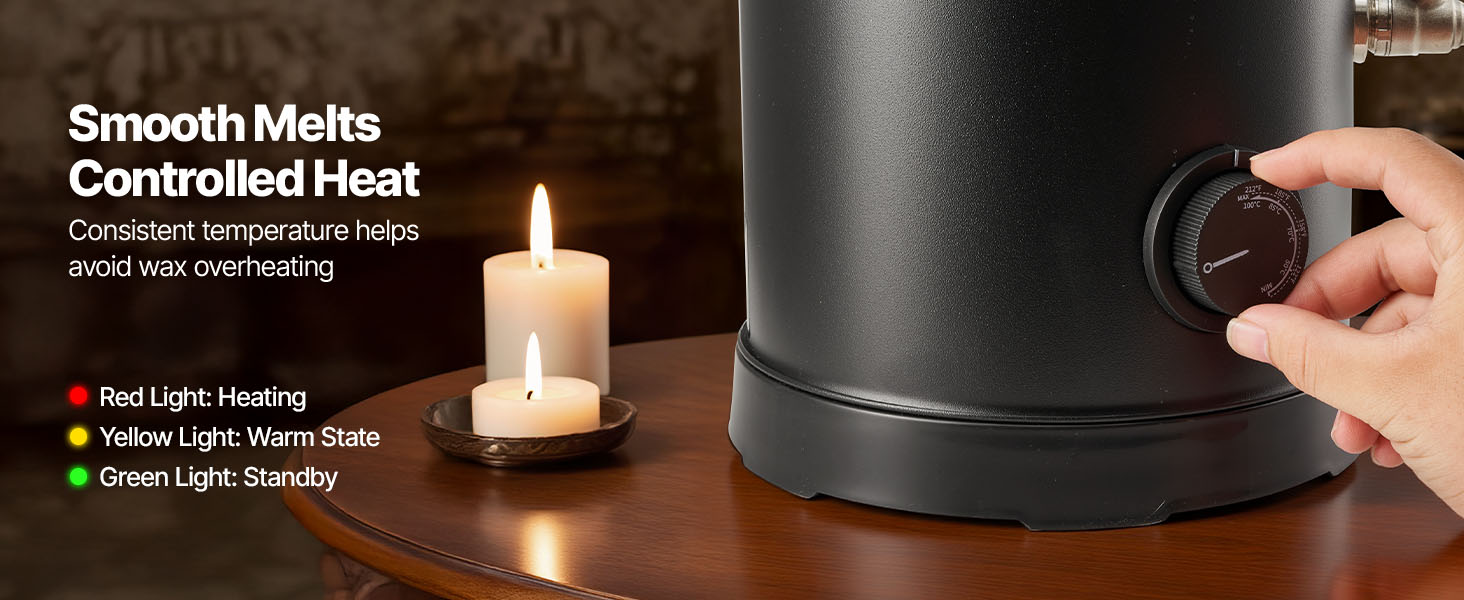 Wax Melter for Candle Making with Fast Heating & Easy Pour Spout