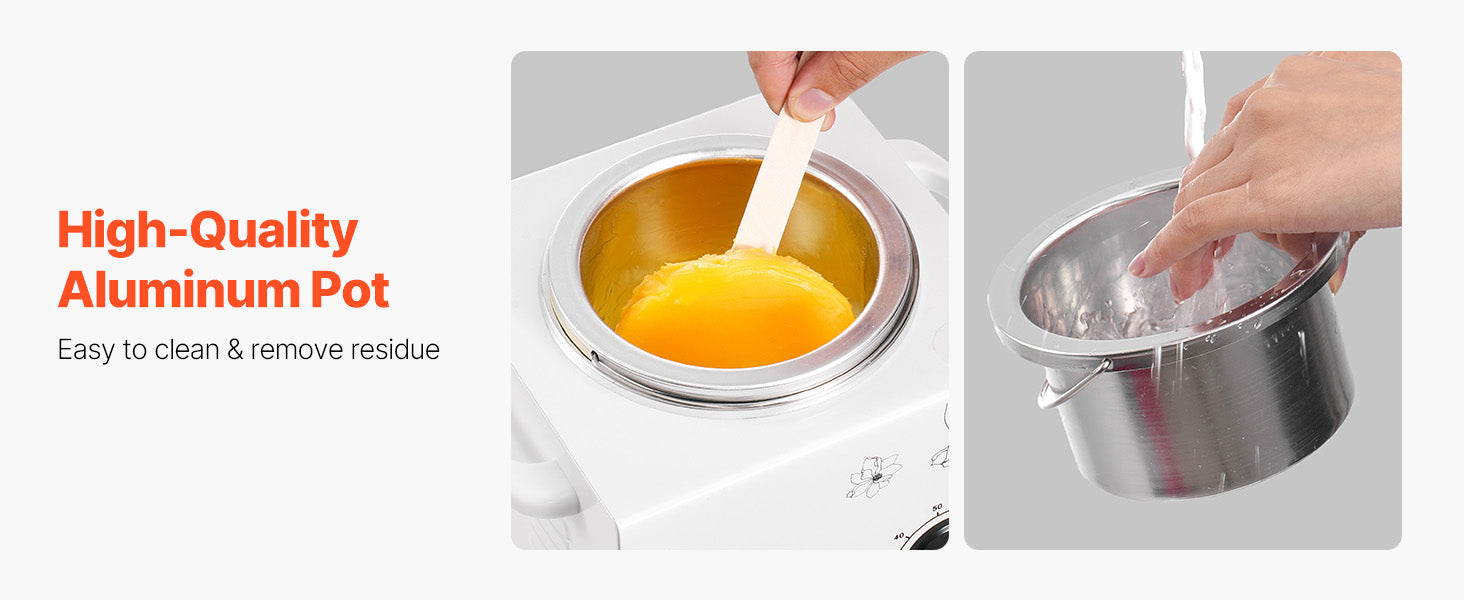 600ml Wax Warmer for Hair Removal with Adjustable Temperature Control