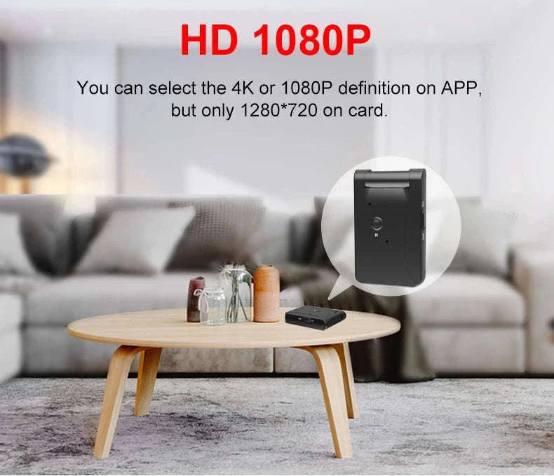 WD7 Mini Camera HD WiFi Camcorder with Night Vision-With Wifi / Standard(No TF Card)