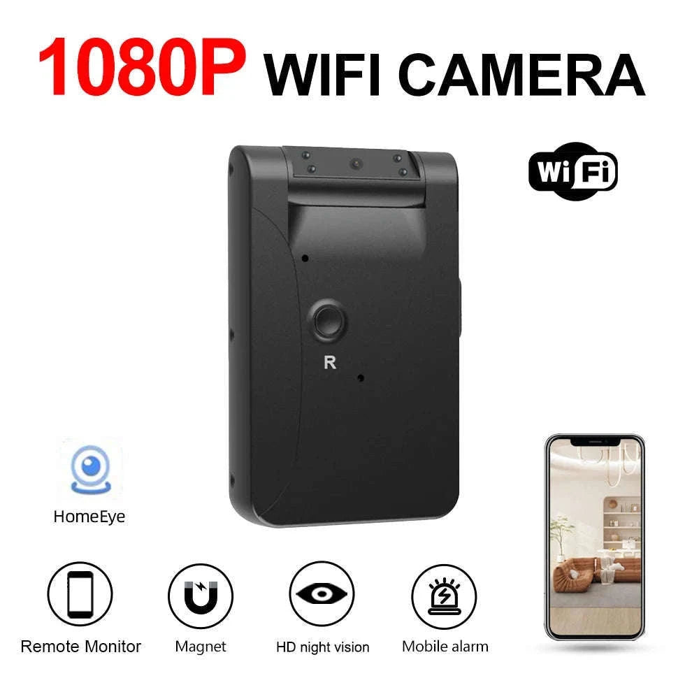 WD7 Mini Camera HD WiFi Camcorder with Night Vision-With Wifi / Standard(No TF Card)