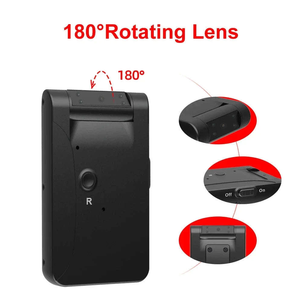 WD7 Mini Camera HD WiFi Camcorder with Night Vision-With Wifi / Standard(No TF Card)