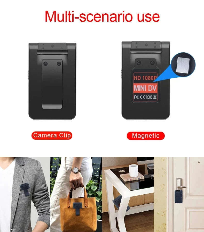 WD7 Mini Camera HD WiFi Camcorder with Night Vision-With Wifi / Standard(No TF Card)