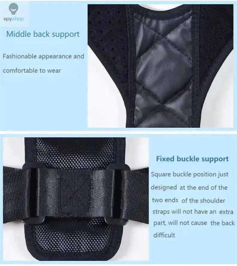 Wearable Back Alignment System – Daily Spine Support and Posture Correction-black M