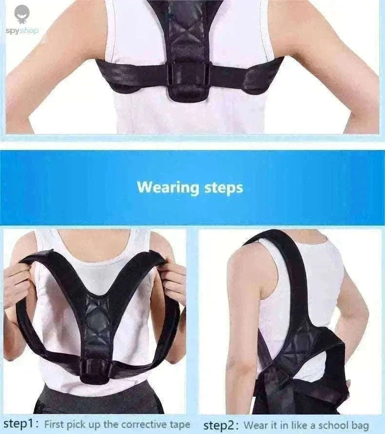 Wearable Back Alignment System for Daily Posture Support-black M