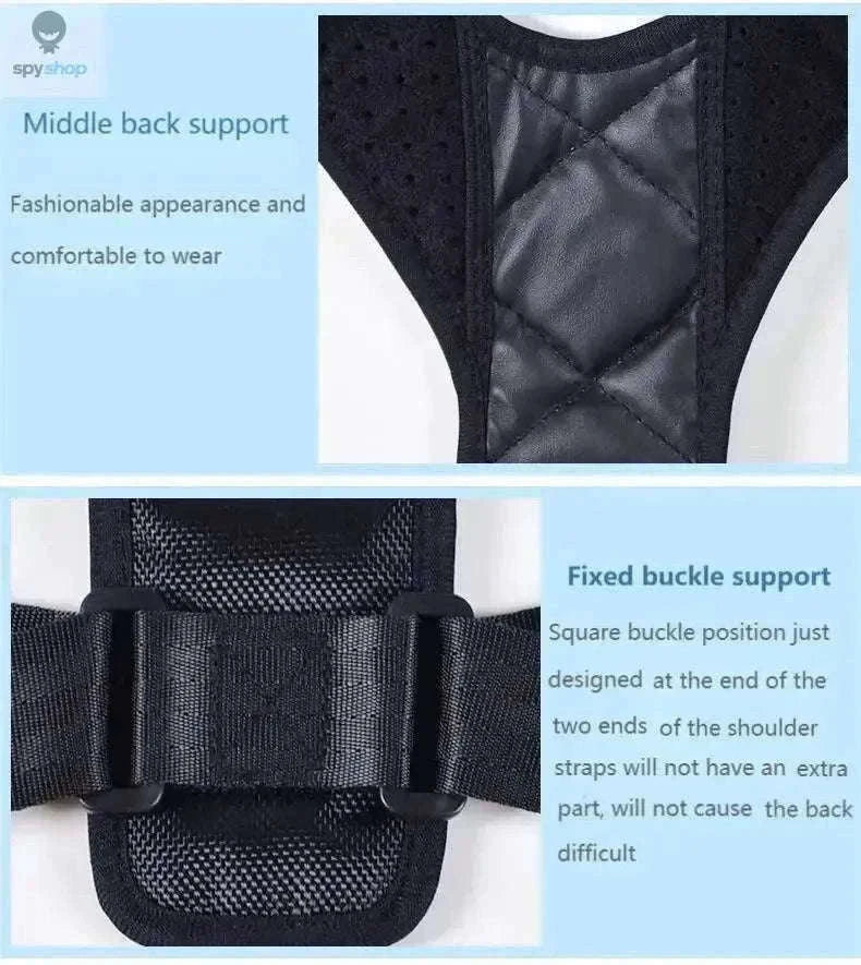 Wearable Back Alignment System for Daily Posture Support-black M