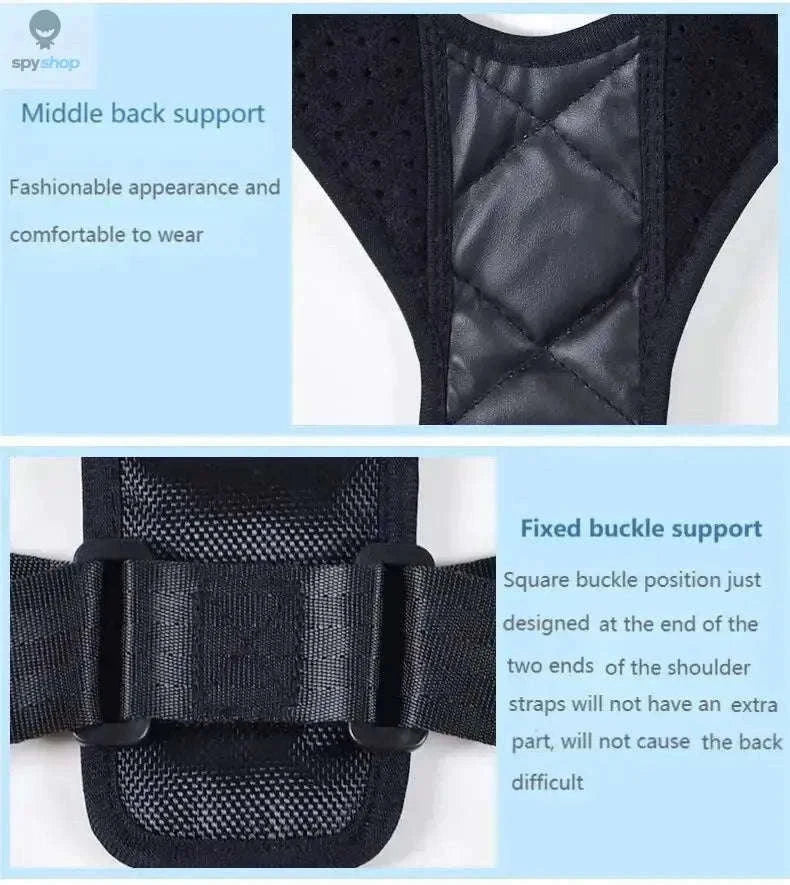 Wearable Back Alignment System for Daily Posture Support-black M