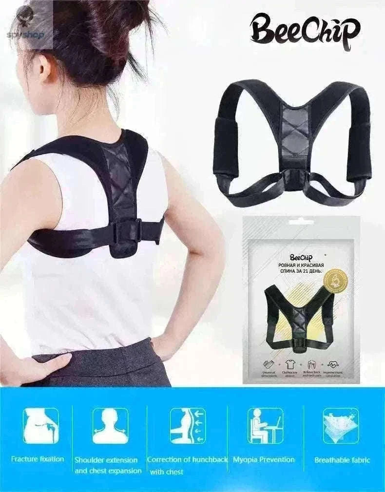 Wearable Back Alignment System for Daily Posture Support-black M