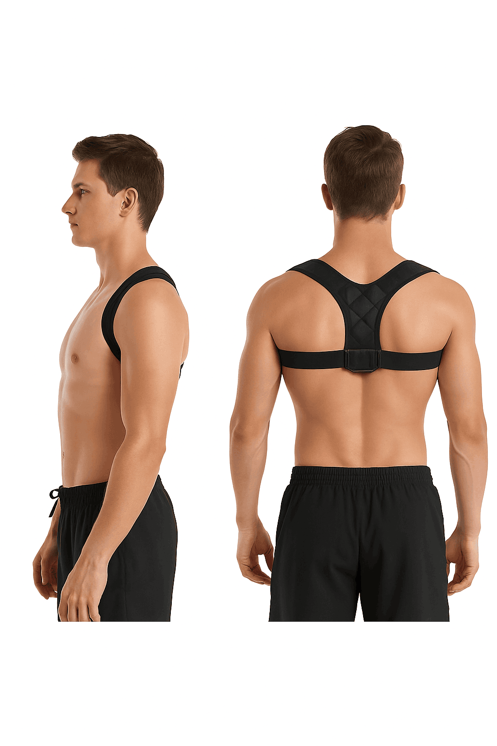 Wearable Back Alignment System for Daily Posture Support-black M