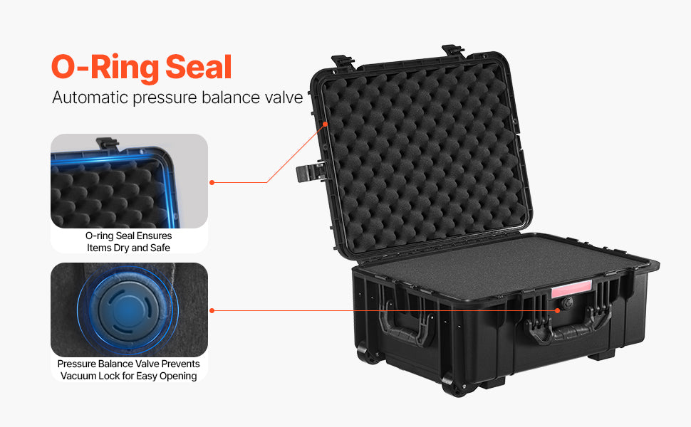 IP67 Waterproof Hard Case with Custom Foam & Secure Lock Design
