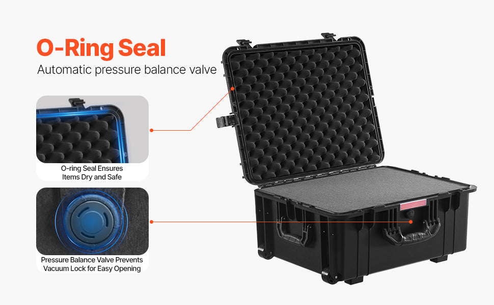 IP67 Waterproof Hard Case with Custom Foam & Secure Lock Design