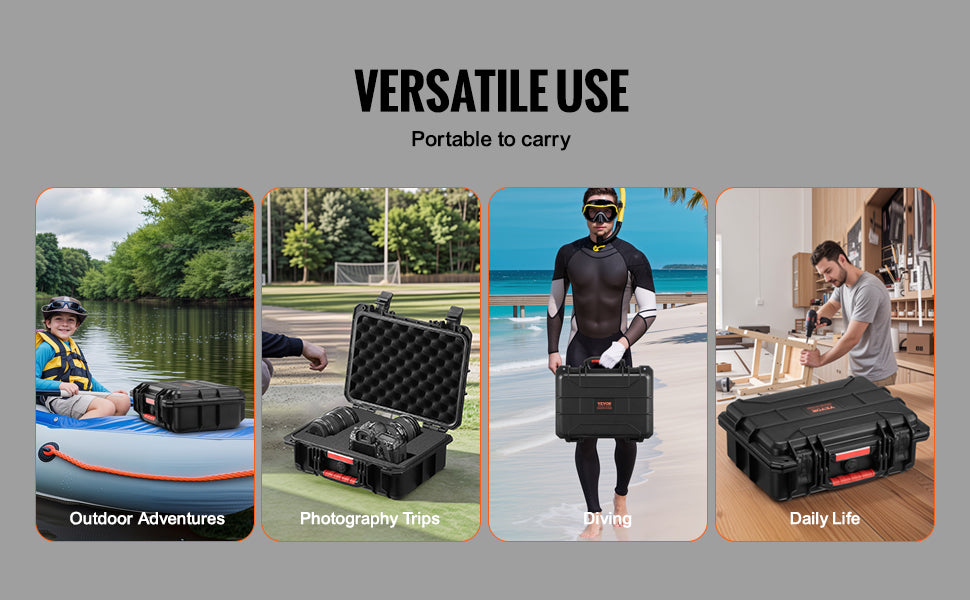 IP67 Waterproof Hard Case with Custom Foam & Secure Lock Design