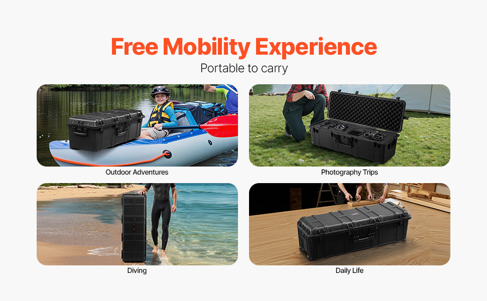 IP67 Waterproof Hard Case with Custom Foam & Secure Lock Design