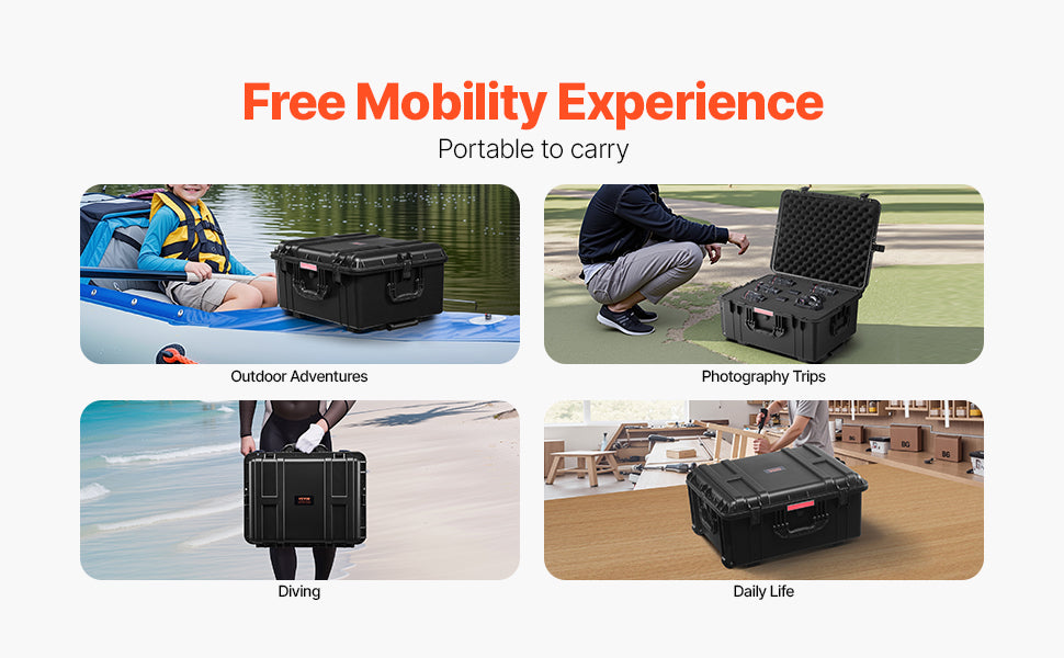 IP67 Waterproof Hard Case with Custom Foam & Secure Lock Design