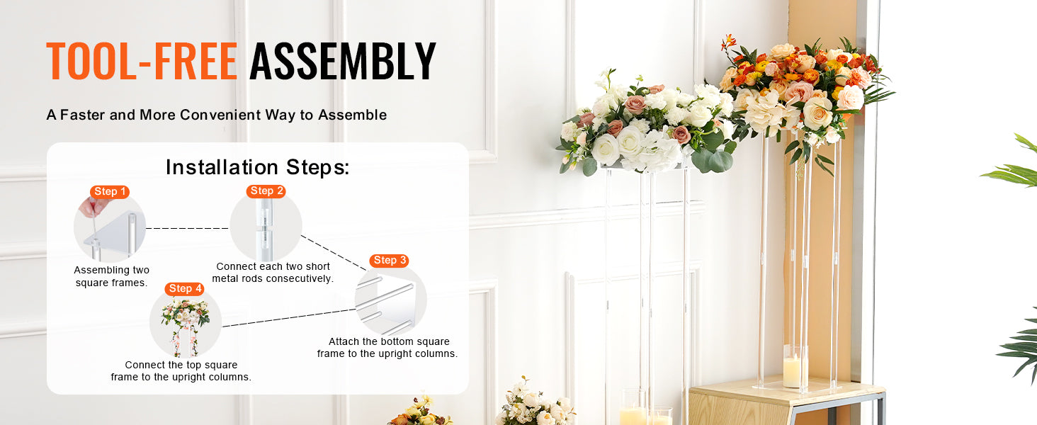 Wedding Flower Stand Floral Display Rack