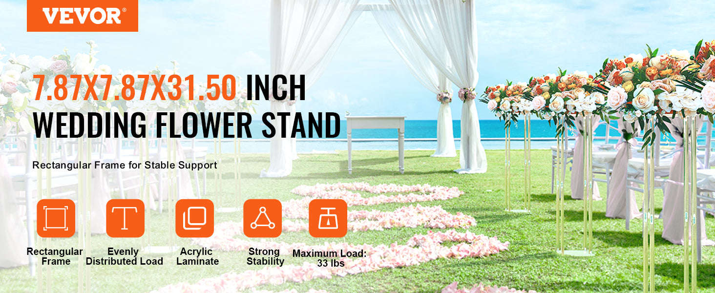 Wedding Flower Stand Floral Display Rack-2pcs 80cm A / United States