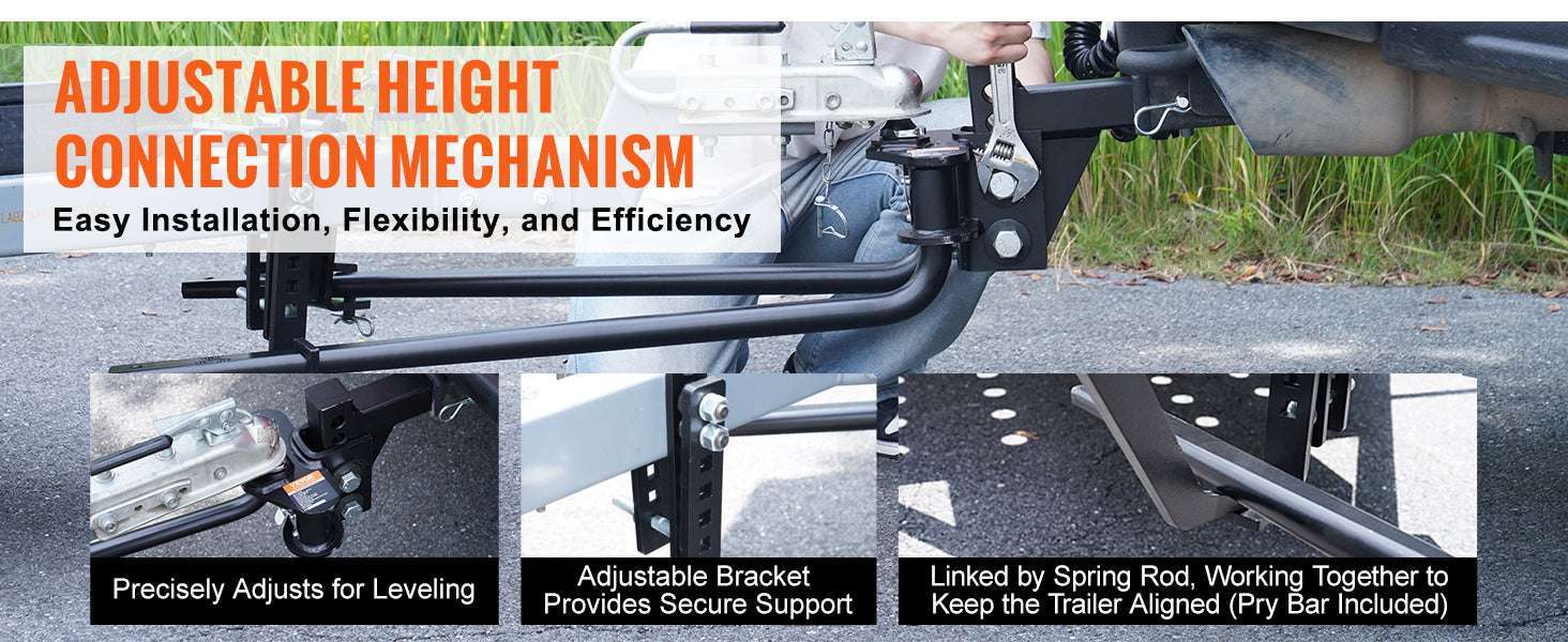Weight Distribution Hitch with Sway Control 1000 lb Capacity Kit-1000lbs / CZECH REPUBLIC