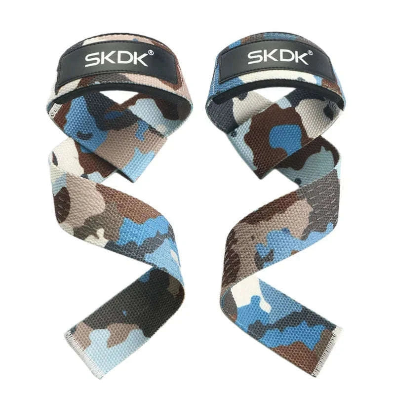 Weightlifting Wrist Straps for Secure Grip and Wrist Support-JZST-Blue