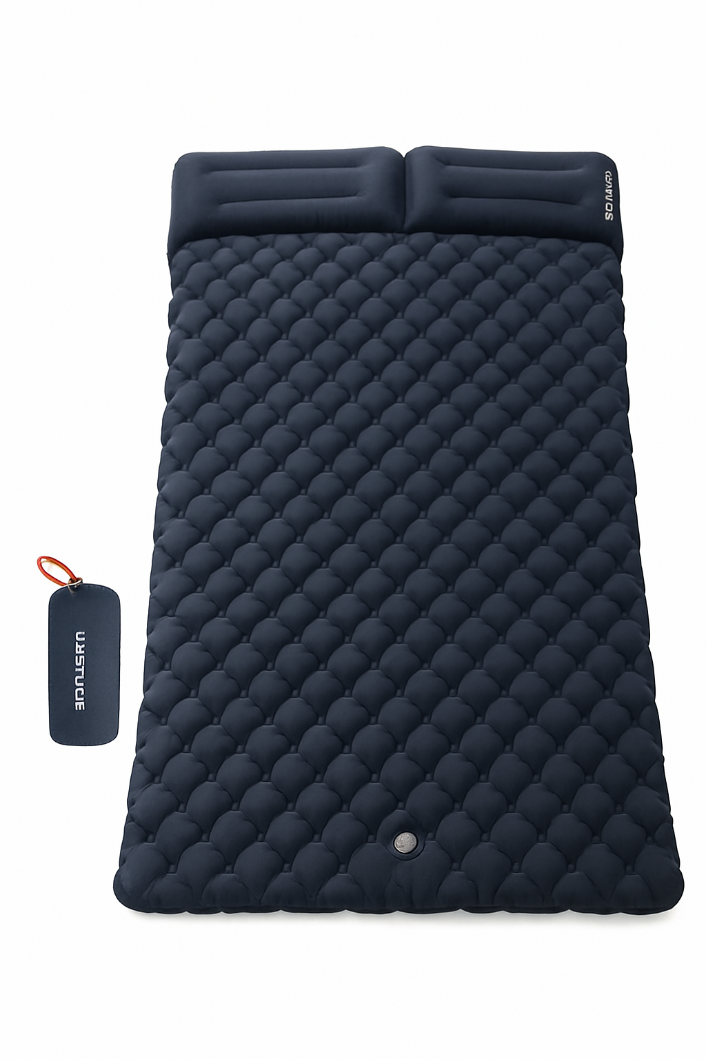 Double Inflatable Mattress with Built-in Pillow Pump for Camping