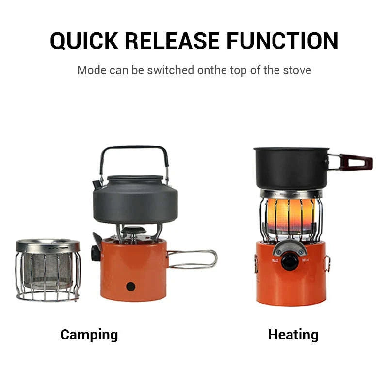 WESTTUNE Outdoor Gas Stove for Cooking and Heating-Orange