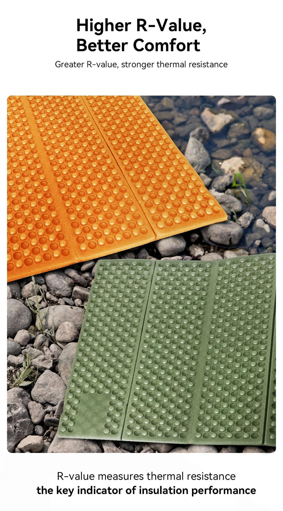 WESTTUNE XPE Egg Crate Sleeping Pad for Camping and Hiking-Purple / 60*185cm