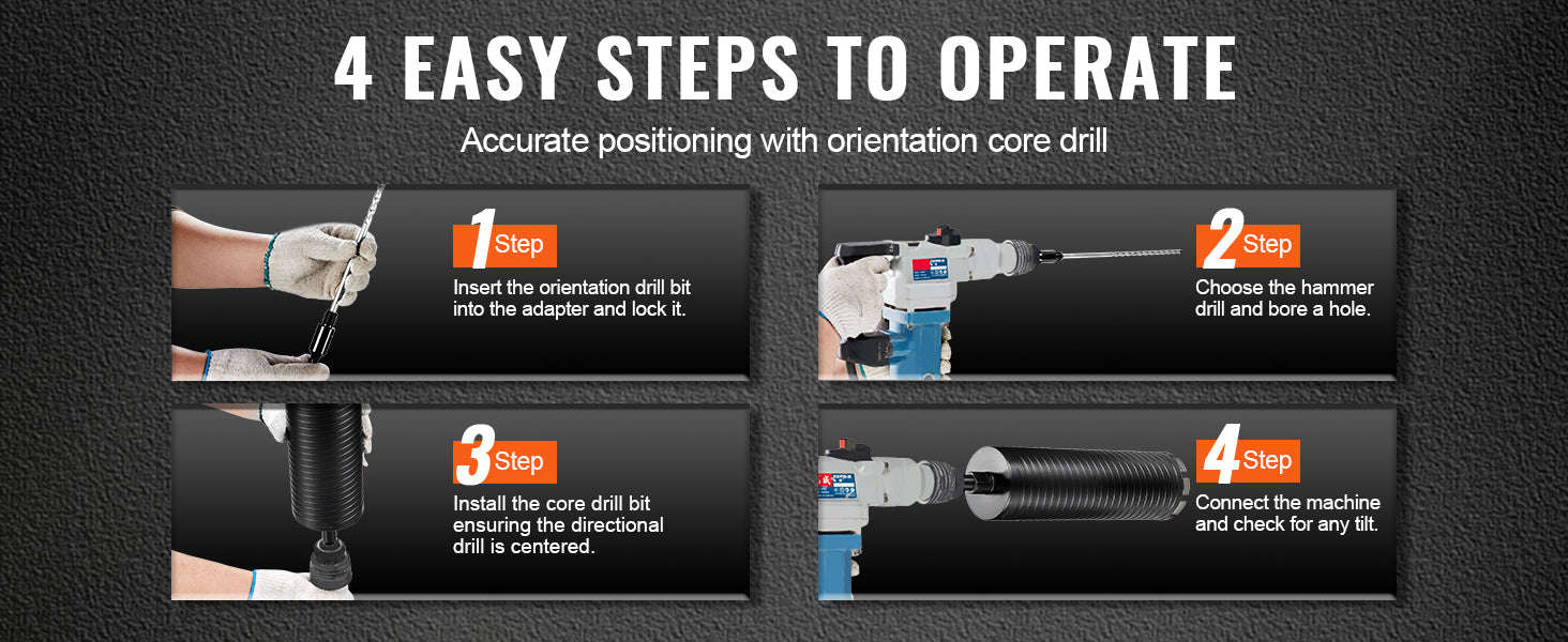 Wet/Dry Diamond Core Drill Bit for Brick and Concrete with Pilot Bit, Adapter and Saw Blade-Wet 108mm / United States
