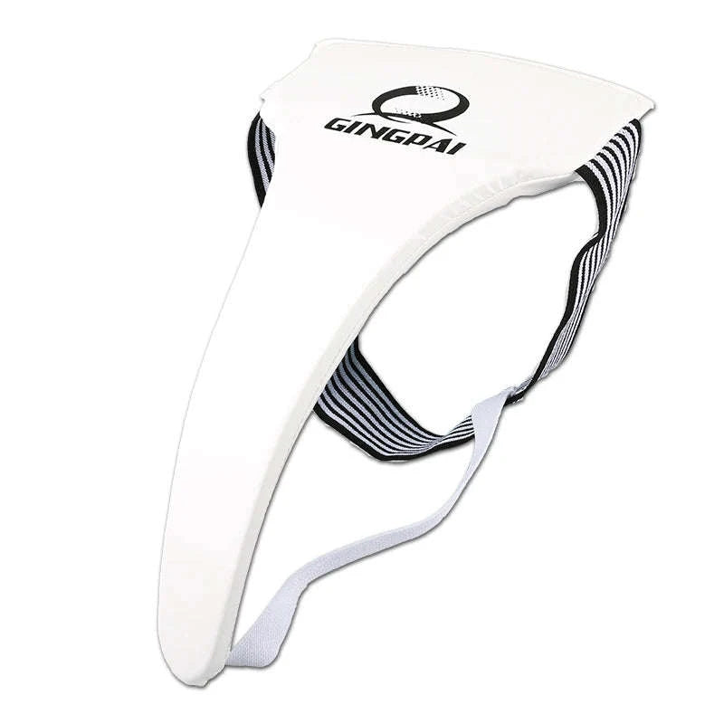 White Groin Guard Cup for Taekwondo, Muay Thai and Martial Arts-Male / XL