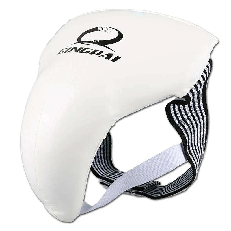 White Groin Guard Cup for Taekwondo, Muay Thai and Martial Arts-Male / XL
