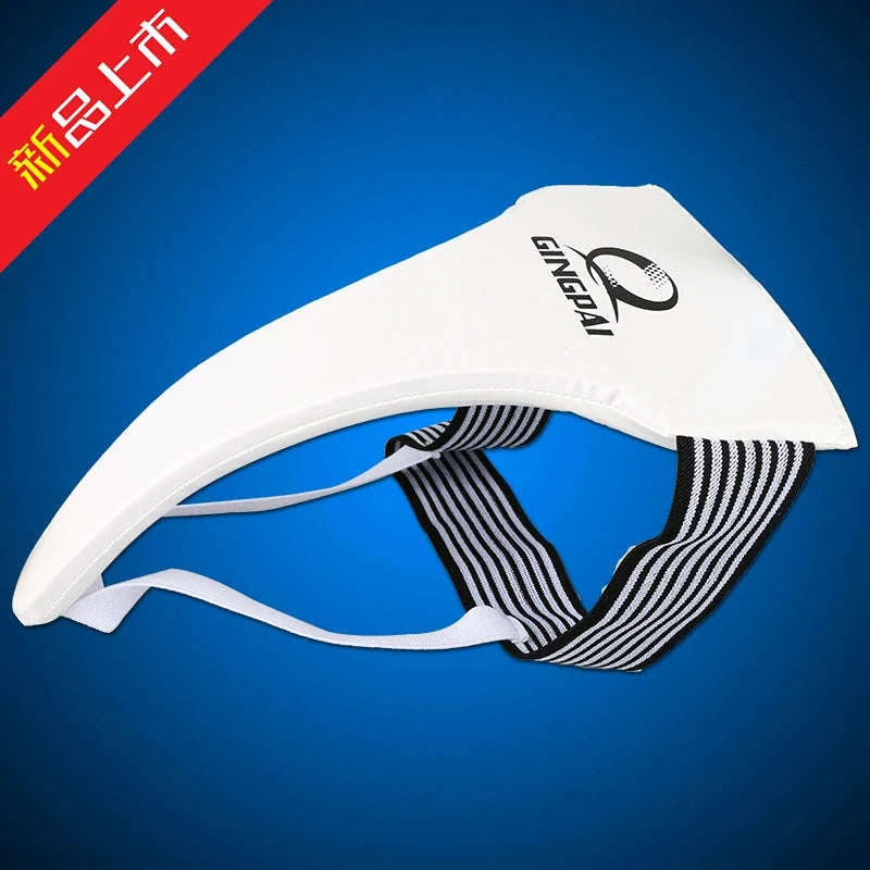 White Groin Guard Cup for Taekwondo, Muay Thai and Martial Arts-Male / XL