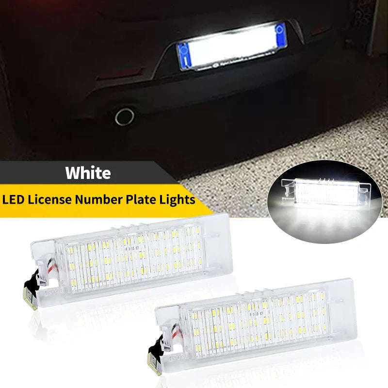 White LED License Plate Lamp for T10 Halogen Replacement-2pcs Led Lights / China Mainland