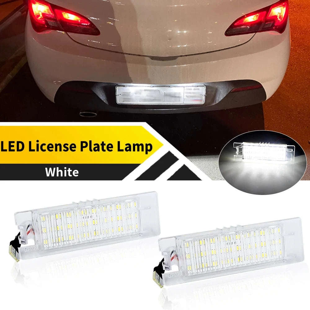 White LED License Plate Lamp for T10 Halogen Replacement-2pcs Led Lights / China Mainland