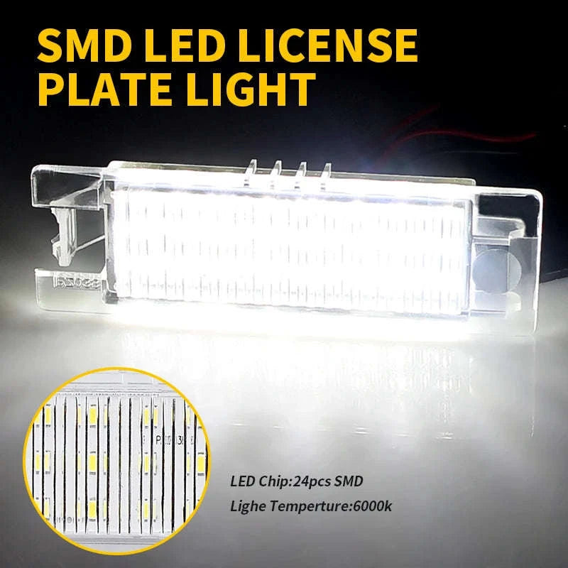White LED License Plate Lamp for T10 Halogen Replacement-2pcs Led Lights / China Mainland