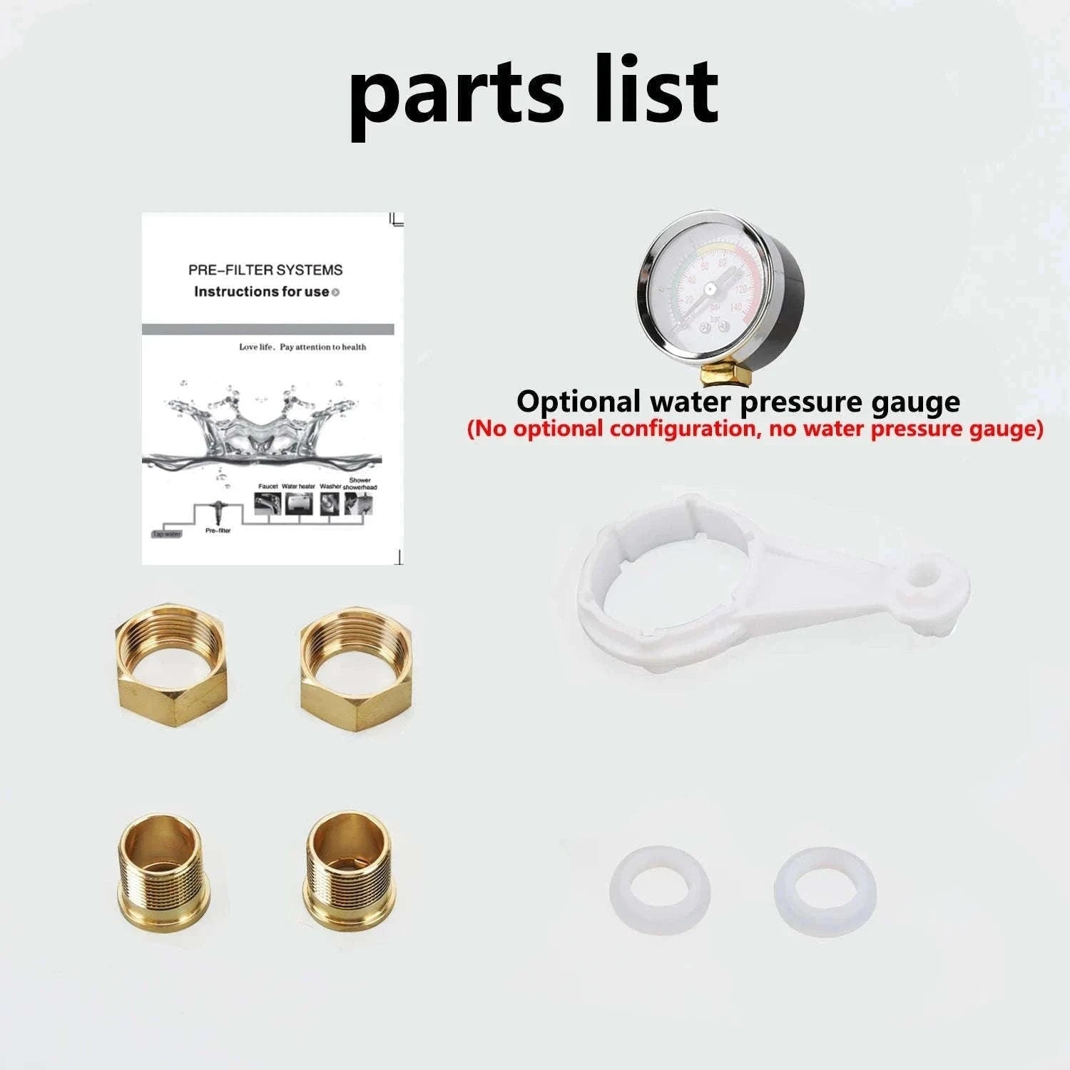 Whole House Spin Down Sediment Water Filter Pre-Filter System-filter element