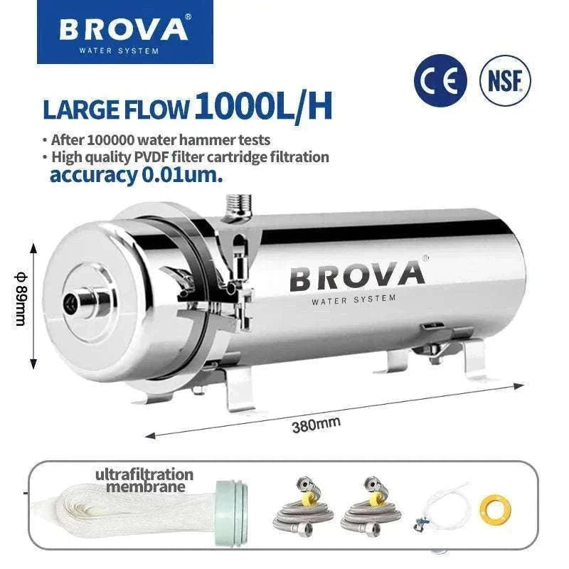 Whole House Ultrafiltration Water Purifier 0.01μm Stainless 1000L Flow-1T89Filter cartridge / China Mainland
