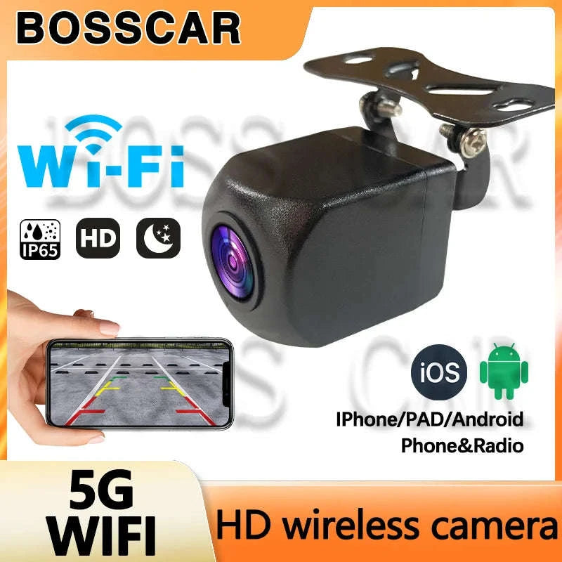 Wi-Fi Car Rear View Camera with Night Vision-12 V