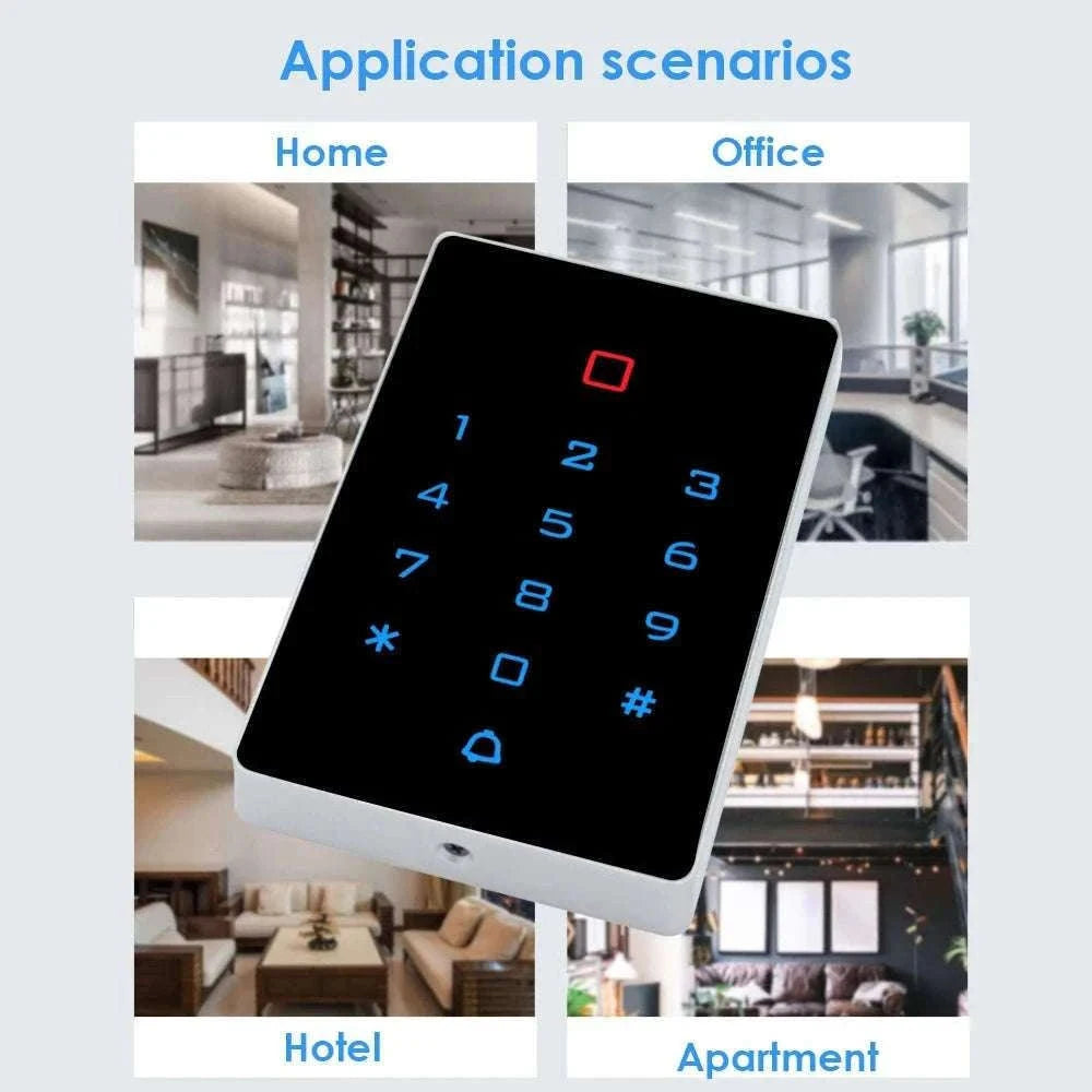 Wi‑Fi RFID Access Control Keypad with Touch Reader-T12EM-WIFI and cover