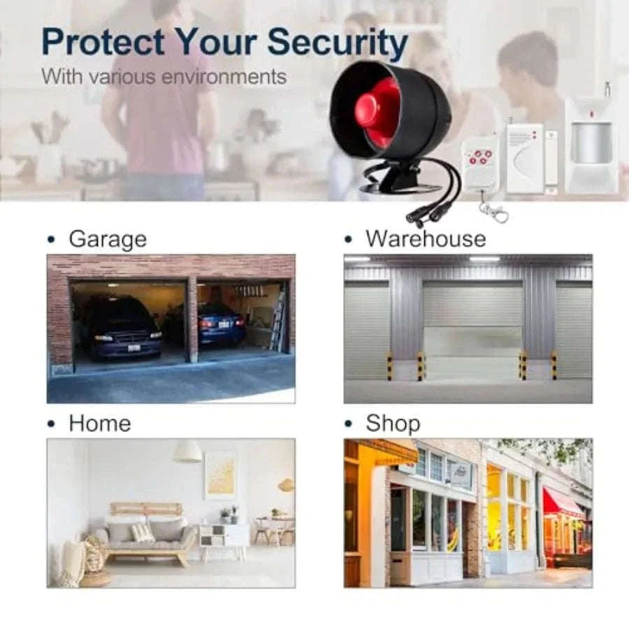 WiFi Alarm System for Shed and Garage with 120dB Alarm-United States / aspic