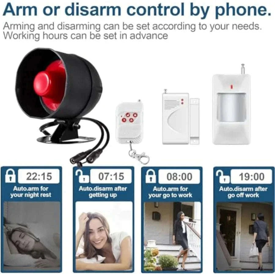 WiFi Alarm System for Shed and Garage with 120dB Alarm-United States / aspic