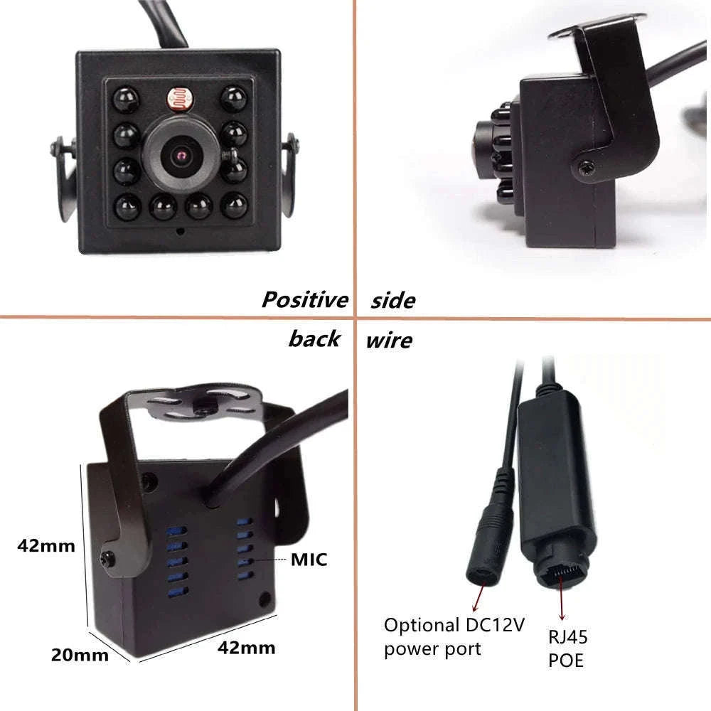 WiFi Bird Box Camera 5MP PoE Mini Nest Camera with Night Vision-2MP Package EU / 2.8mm