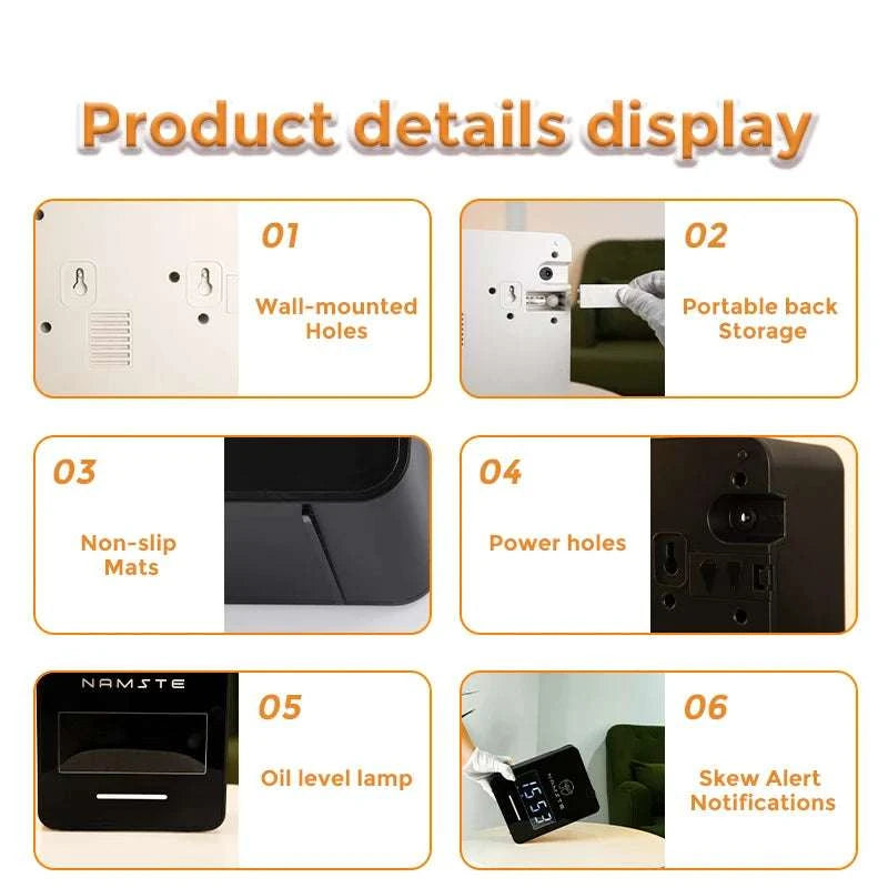 WiFi Bluetooth Aromatherapy Diffuser 300ML for Large Spaces-WIFI bluetooth White / EU / United States