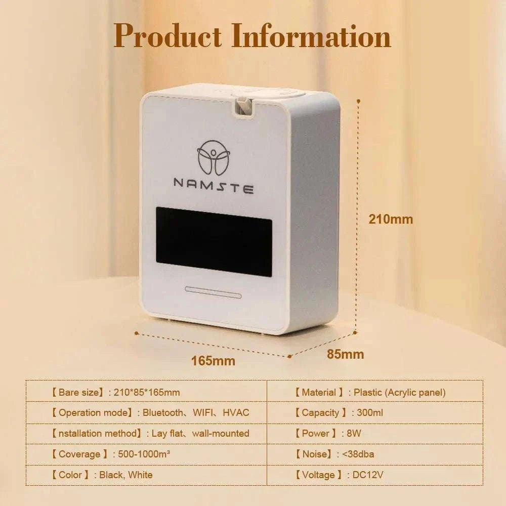 WiFi Bluetooth Aromatherapy Diffuser 300ML for Large Spaces-WIFI bluetooth White / EU / United States
