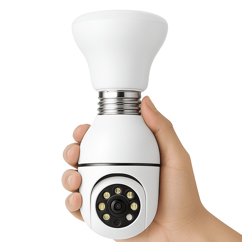 WiFi Bulb Camera 1080P Smart Indoor Security with Night Vision-Default Title