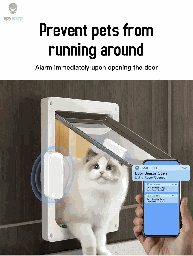 WiFi Door and Window Sensor – Smart Alerts and Easy App Control-Default Title